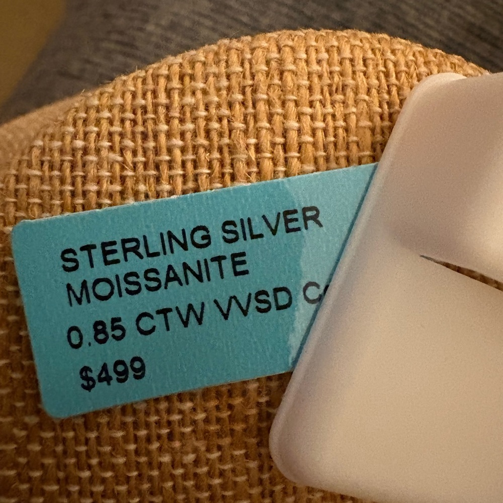 14k Gold Over Solid Sterling Silver .85 Carat VVSD Moissanite Studs - Picture 5 of 5
